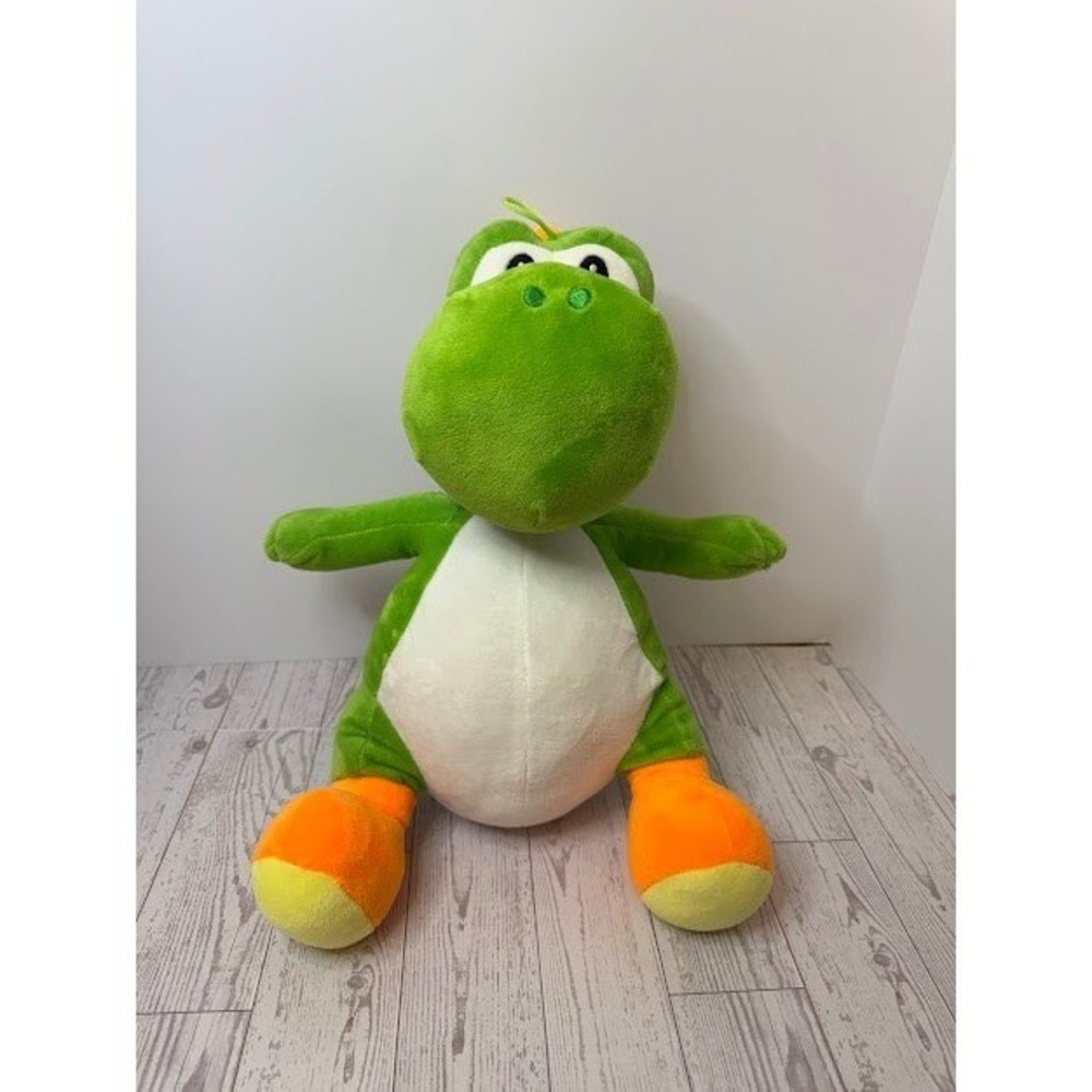 Super Mario Bros Yoshi Plush 16" Green Orange White Large Nintendo‎ 2020